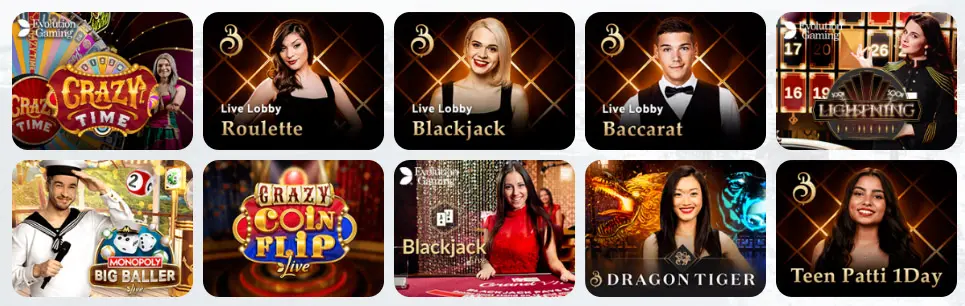 Jeux de casino en direct LeoVegas Casino